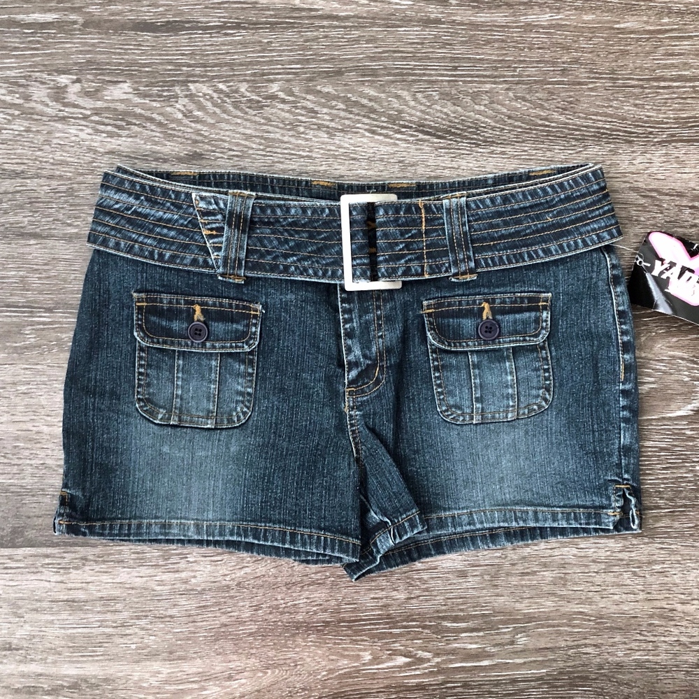 NEW JADA JADA Blue Denim/Jean Shorts with Belt